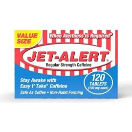 Guía de cafeína Jet-Alert de 100 mg por unidad, 120 unidades                                                                                          