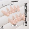 COLORBIRD Nail Tips, Long, 24 Pieces, Pink, Nail Tips, Short,