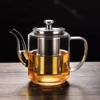 croselyu 650/800/1100ml Glass Tea Pot with Strainer for Loose Tea,