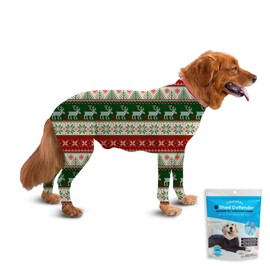 Shed Defender Original Dog Onesie for Dog Shedding, Seen on Shark Tank, Lightweight Breathable, Bodysuit for Dogs, Recovery Suit, Jumpsuit, Dog Body Suit