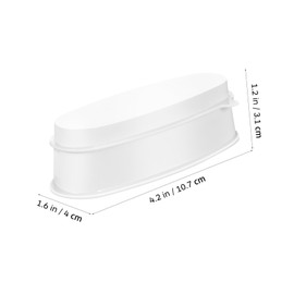 Gatuida Nail Dip Powder Tray Set of 3 Plastic Dipping Powder Containers for Easy French Manicure for DIY Nail Art at Home or Salon