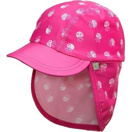 Jona UPF 50+ Sombrero con solapa de protección solar para niños y niñas, gorro de sol con solapa para el cuello para niños y niñas, Rosado, 3-24 Meses