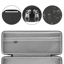 GEEKRIA 90%-96% Keyboard Case, Compatible with Keychron K4 / K4 HE, RK Royal KLUDGE RK96 / RK100, Hard Shell Travel Carrying Bag for 100keys Mechanical Gaming Keyboard (Dark Gray)