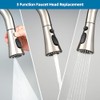 Universal Kitchen Faucet Head Replacement with 15 Adapter Kit Compatible