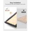 5-in-1 Cat Wall Shelves, Solid Wood & Velvet & Sisal
