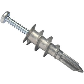 Santie #8 Zinc Self-Drilling Drywall Anchor Kit with Screws-25 Pack (25 Anchors+25 Screws)