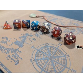 Blood & Sea 7 Dice Set Poly RPG DnD Dungeons Dragons AD&D Pathfinder d20