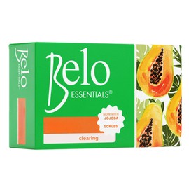 Belo Essentials Cleansing Soap Bar Gentle Exfoliating Soap Smooth Texture Glow Enhancing Radiance Skincare Bar - 135g