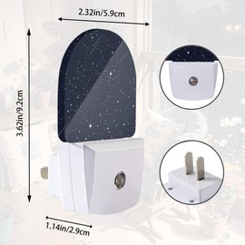 Starry Sky Meteor Night Light,Night Lights Plug into Wall with Dusk to Dawn Sensor,Lamp for Bedroom Bathroom Hallway Nightlight for Women Girls