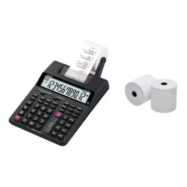 Casio Sumadora Casio Hr-170rc Escritorio Negra Mas Dos Rollos