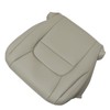 FZJDSD Tan Driver Side Bottom Replacement Leather Seat Cover Compatible