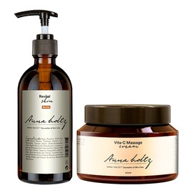Anna Holtz Women Girls Docto Skin 300ml Vitamin C Massage Cream 420g 2 Type Set Wipe Whitening Functional Cosmetics / 안나홀츠 여성 여자 닥토 스킨300ml 비타민C 마사지 크림 420g 2종 세트 닦토 미백 기능성 화장품
