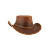 Black Jungle Aramac Leather Cowboy Hat Australia Hat, ochre