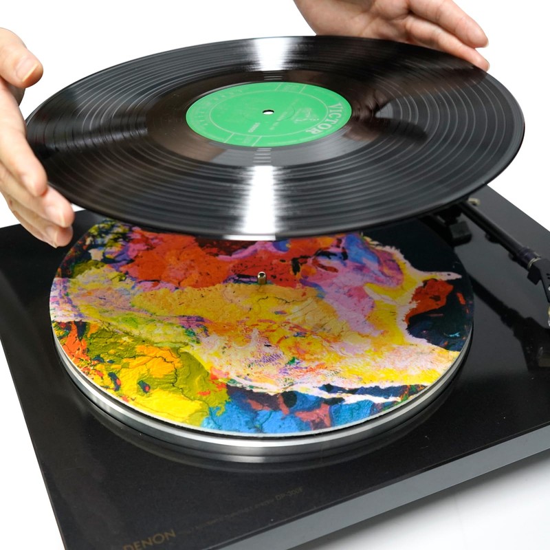 12 Inches Turntable Platter Mat Record Mat Anti-Static Slipmat for