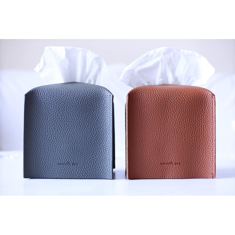Tissue Box Cover Holder with Bottom Belt by Carrot's Den