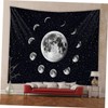 ABOOFAN 1Pc Moon Pattern Tapestry Delicate Wall Blanket for Bedroom