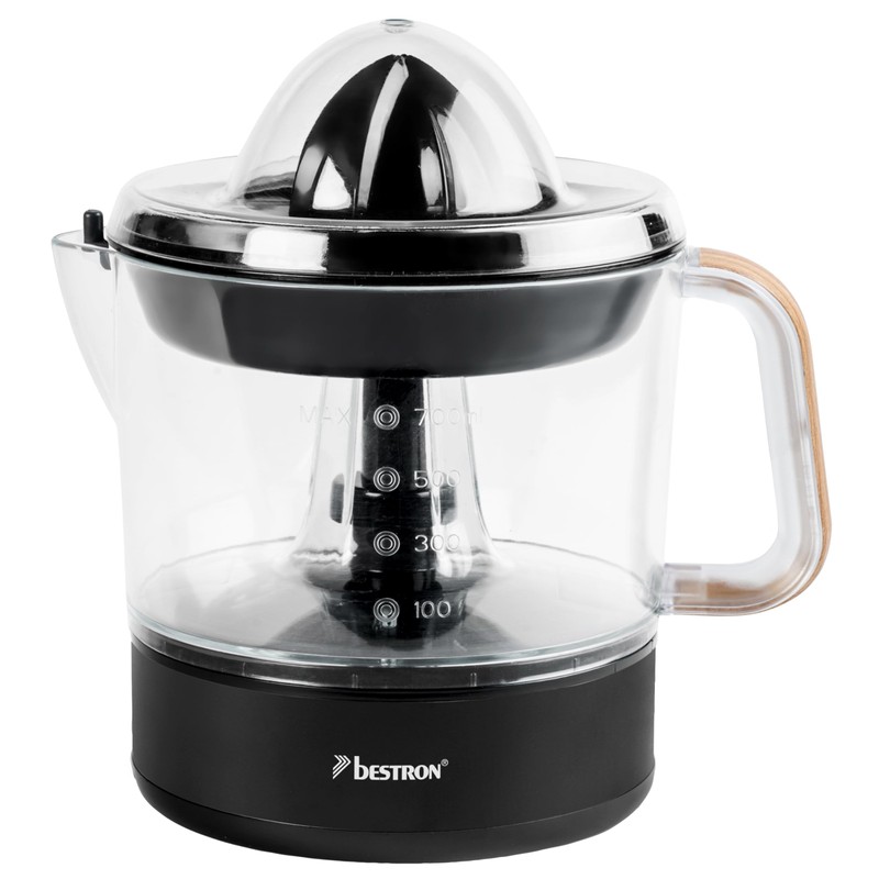 Bestron Electric Citrus & Orange Squeezer, Includes 2 Press Cones