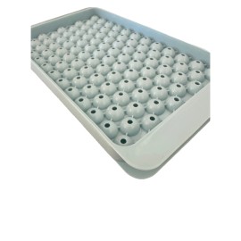 WIBIMEN Mini Ice Cube Trays, Small Tiny Round Pebble 1Pack/0.55In, Blue