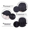 Creamily Peluca Corta Recta Natural Pelo Sintético Negro