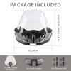 Hutexico Sport Windshield for All Ryker Models 3 Inches Adjustable
