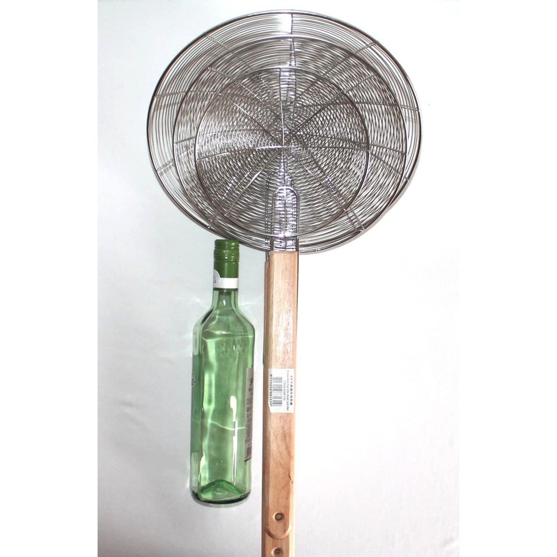 AAF Nommel® Metal Sieve with Wooden Handle Wok Strainer Oil