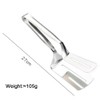 Stainless Steel Grill Tongs Spatula,Double-Sided Multipurpose Cooking Tool for BBQ,