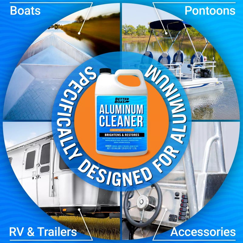 Better Boat Aluminum Cleaner & Brightener & Restorer Aluminum Pontoon