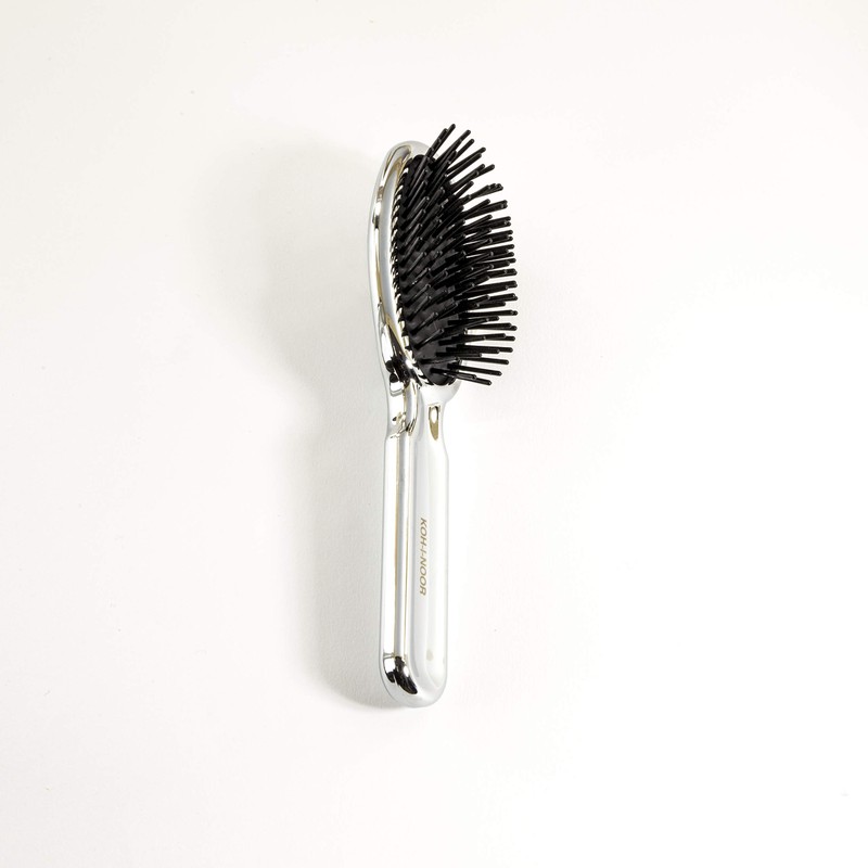 Kooh-I-Noor Oval Cushion Brush Small With Picchi Cylindrical Plastic Colour