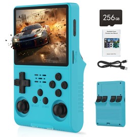 RegiisJoy 30000 in 1 Handheld Game Console, 3.5 inch IPS Screen Retro Game Console, 3800mAh Mini Portable Pocket Arcade 45 simulators 256G TF Card HDMI Output