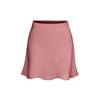ALCEA ROSEA Women's Elegant Silky Satin Mini Skirt High Waist