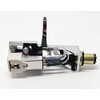 Cartridge, conical Stylus, Needle with mounting Bolts and Chrome Headshell