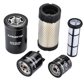FLTRUCKTOP Maintenance Filter Kit Compatible with Bobcat Mini Track Loader MT52 MT55 MT85 MT100 Replace 6687262 6687263 6677652 6671057 6667352