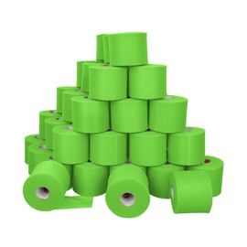Cramer Tape Underwrap, Bulk Case of 48, Bright Green Rolls, Non-Latex Sports Prewrap to Protect Skin, Use Under Athletic Tape for Taping, Secure Pads & Ice Packs, 2.75" x 30 Yards
