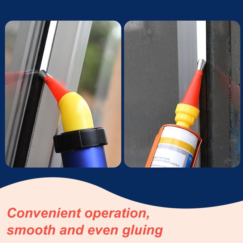 Caulk Finisher Kit Caulking Nozzle Tips Stainless Steel with Connection