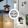 Runseaway 2Pcs Universal Light Fixture Mounting Bracket Kit, 4” Round