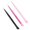 Baluue 3pcs Multi-purpose Nail Tweezers Dual-ended Precision Tweezers for Nail
