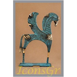 Ancient Greek Bronze Museum Statue Replica of Pegasus (176) by IconsGr