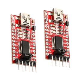 FTDI 232RL Mini USB to TTL Adapter, QIQIAZI 3.3V 5V FTDI 232RL Adapter USB to TTL Serial Module Compatible with Arduino (2 PCS)