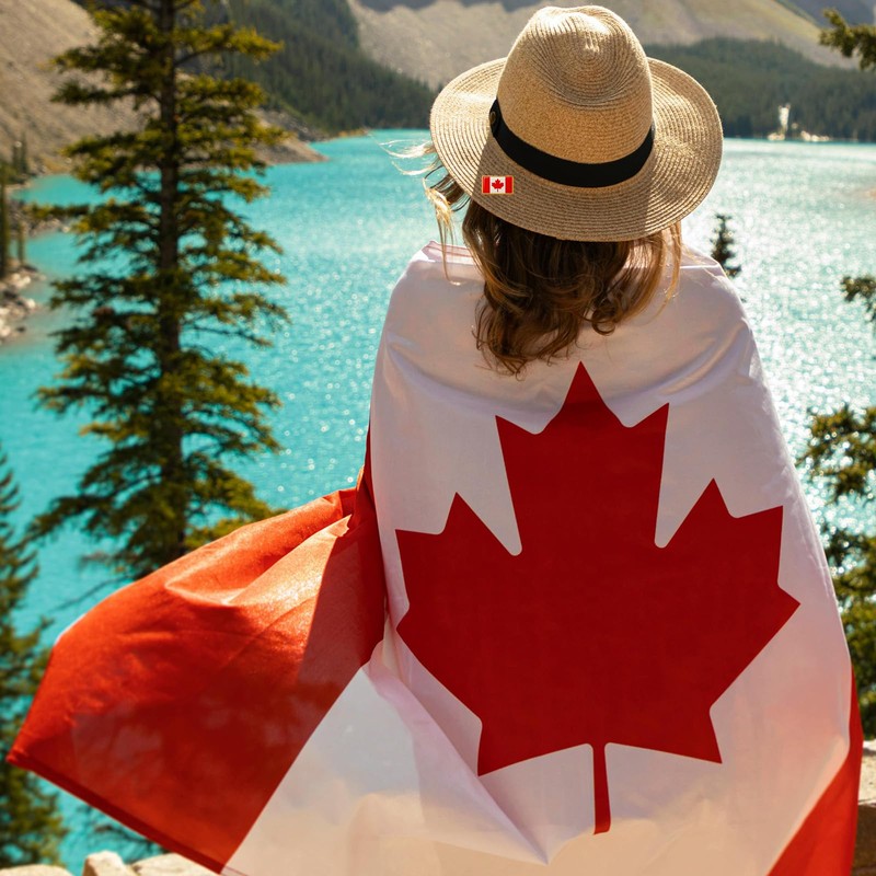 12/25/50/100 pieces small rectangle Canada flag Lapel pins badge bulk