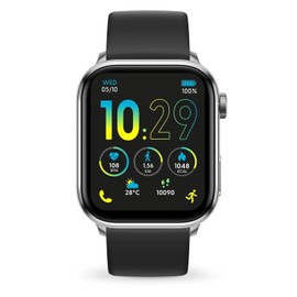 Ice-Watch - ICE smart 3.0 1.78 AMOLED GPS - Rectangular Connected Watch (1.78 Inch) - Waterproof Smartwatch (IP68), Silver and black, Strap