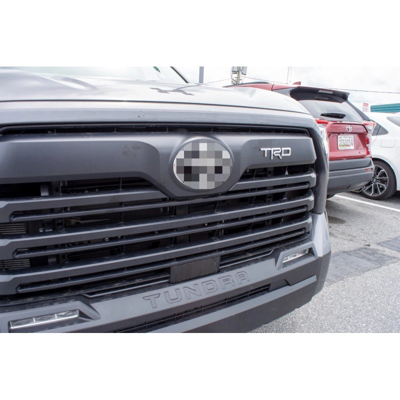 TDR Chrome RAISED UPPER GRILLE TRD LETTERS FOR TOYOTA TUNDRA