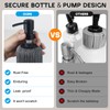 Black Soap Dispenser for Kitchen, Modern Plastic Dish & Hand