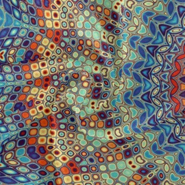 Qilmy Mandala Outdoor Tablecloth 60 Inch Waterproof Round Tablecloth with Umbrella Hole and Zipper for Backyard Party BBQ Decor