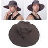 Sun Hat Nylon Dark Gray UV Protection Breathable Adjustable Wide