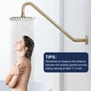 Shower Extension Arm with Flange Uvish 17" Shower Head Riser