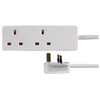 2 Gang Way UK 13A Trailing Socket Mains Power Extension