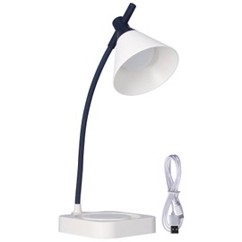 LED Table Light 3 Levels Dimming USB Charging Adjustable Gooseneck Lamp for Home Bedroom Office