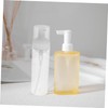 SAFIGLE 2pcs Clear Foaming Pump Bottle Refillable Travel Dispenser for