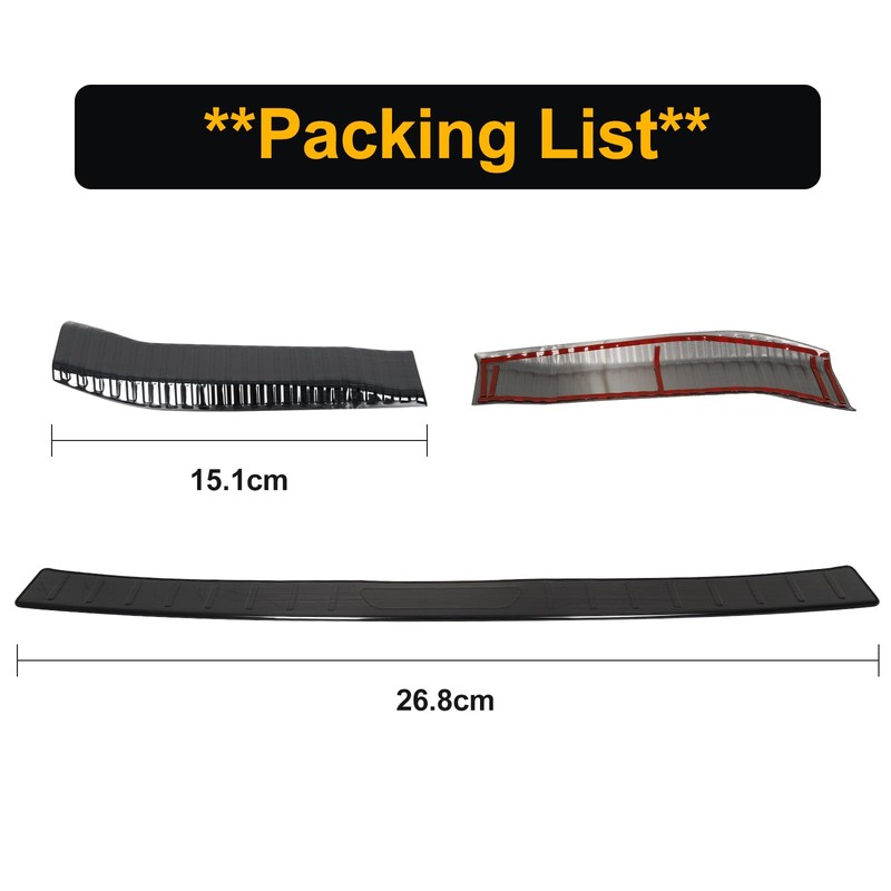 304 Stainless Steel Rear Bumper Protector for 2026-2027 Toyota RAV4