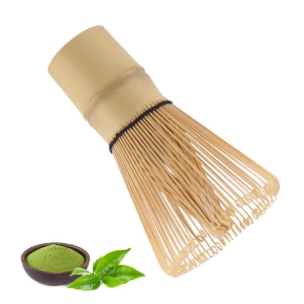 Natural Bamboo Matcha Whisk, Handcrafted Bamboo Whisk for Matcha Tea